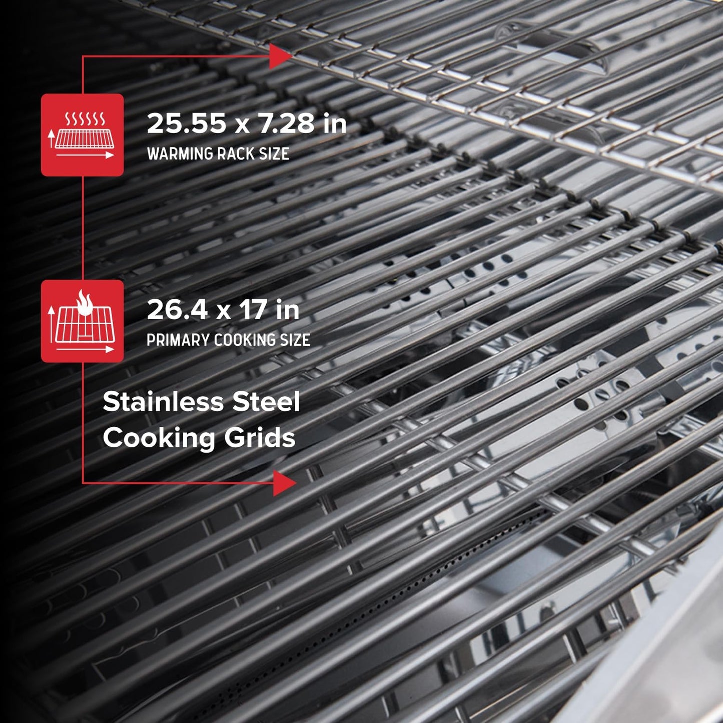 Propane 4 Burner Gas Grill, 2-In-1 Charcoal Tray with Side Burner | Offers 60000 BTUs, Built-In Thermometer, Electronic Ignition, 626 SQ In Cooking Space, Enclosed Storage, 4 Wheel Transport